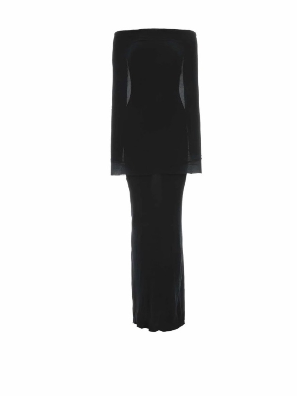 Balenciaga Off-Shoulder Maxi Dress